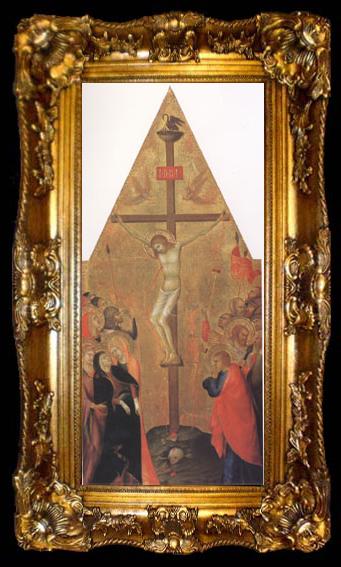 framed  Lippo Memmi Crucifixion (Mk05), ta009-2